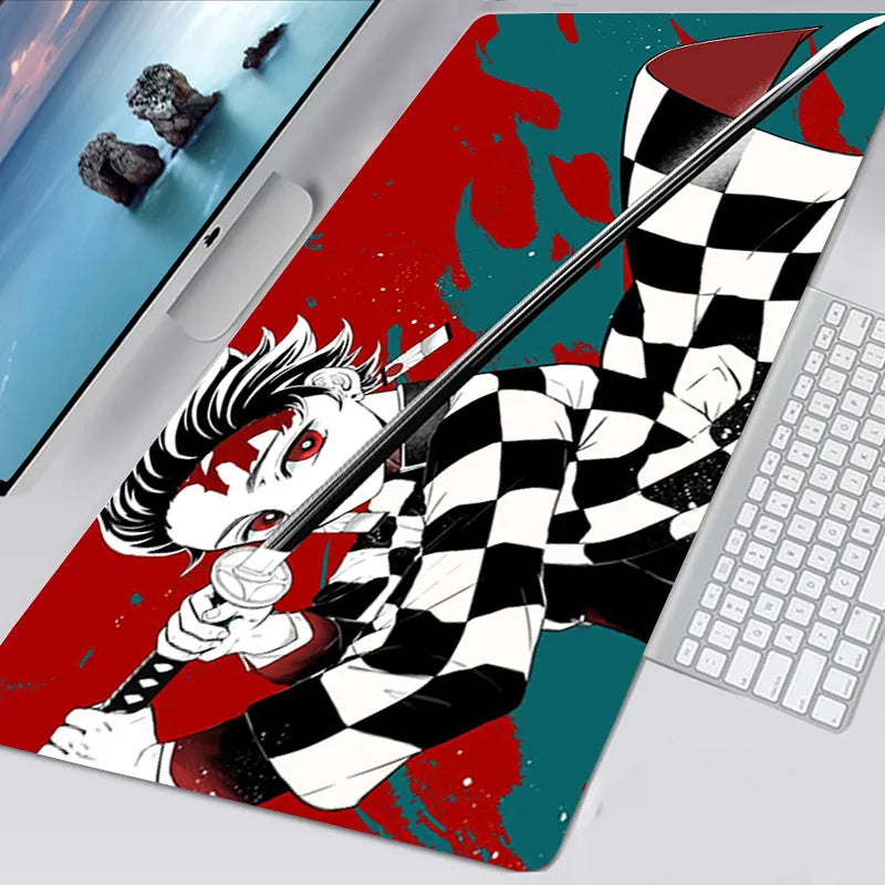 Tapis de souris Demon Slayer Tanjiro mode défense - CrazyWorth