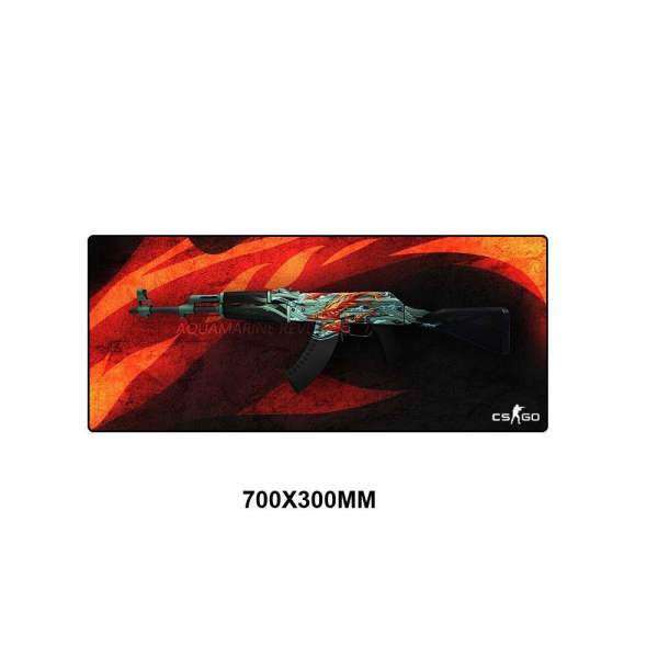 Tapis de souris XXL<br> Arme CSGO AK 47 Aigue Marine - CrazyWorth