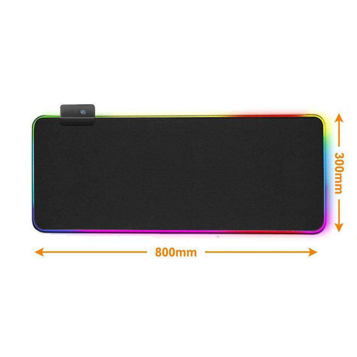 Tapis de Souris RGB XXL<br> Gaming Noir - CrazyWorth