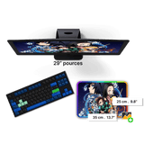 Tapis de Souris Personnalisable RGB<br> 35x25 cm - CrazyWorth