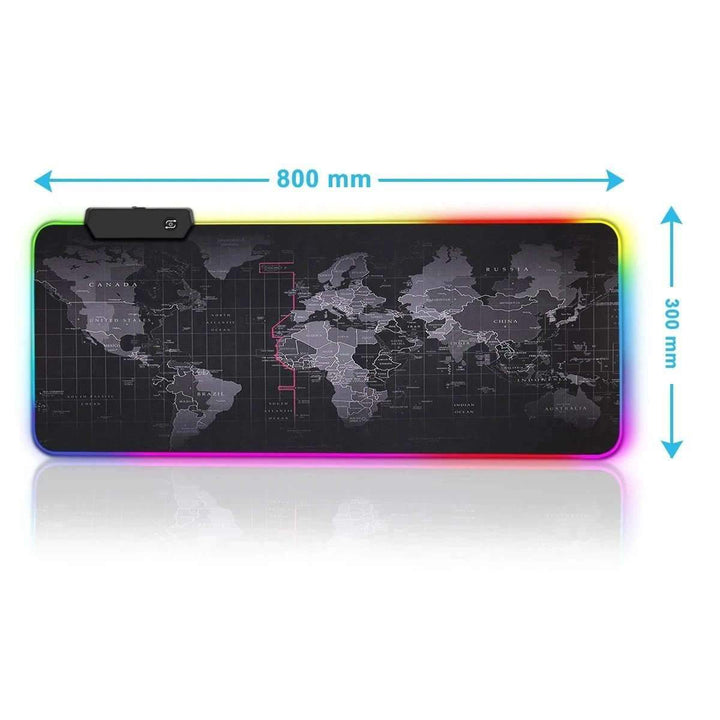 Tapis de Souris<br> RGB XXL Carte du Monde - CrazyWorth