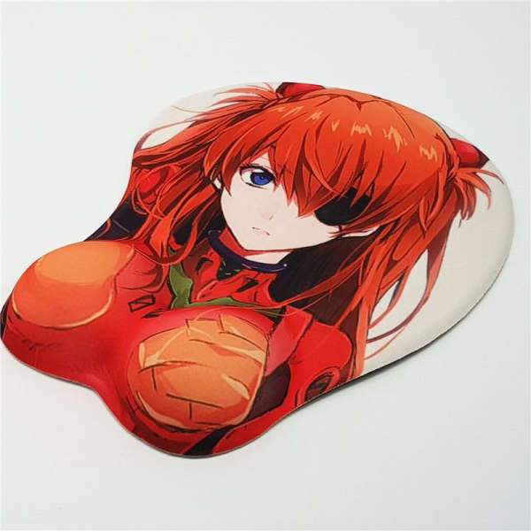 Tapis de souris seins Asuka Langley Soryu - CrazyWorth