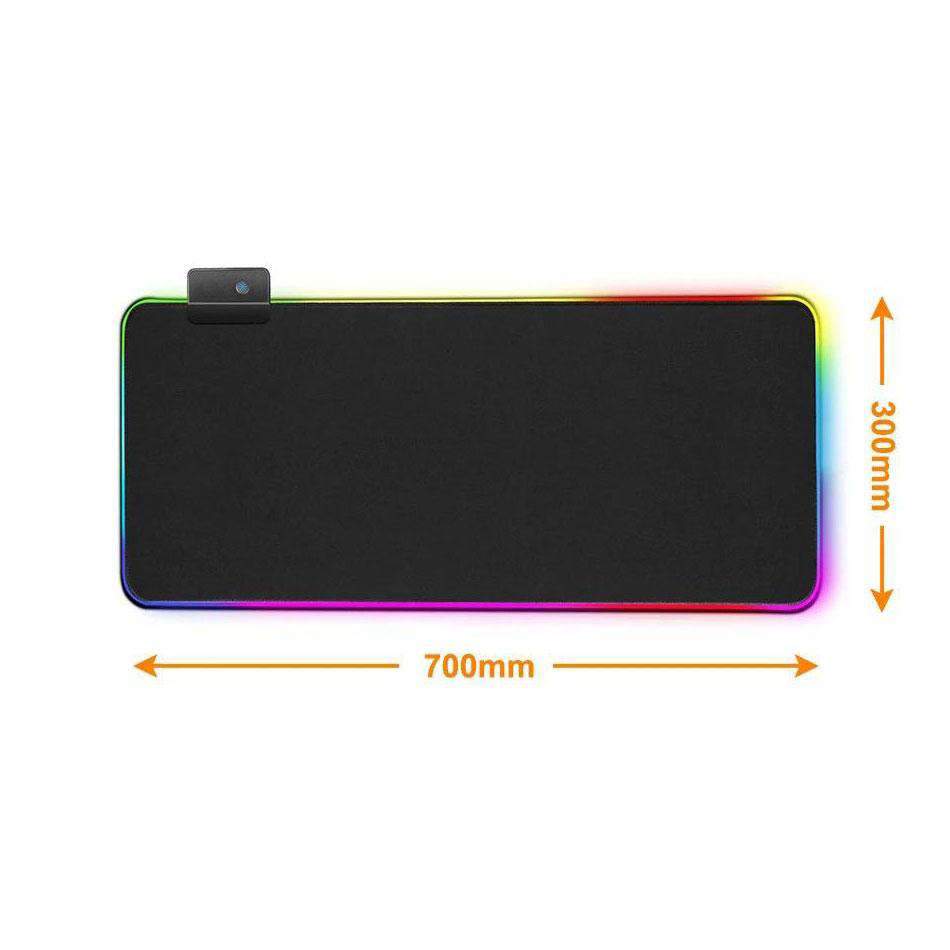 Tapis de Souris RGB XXL<br> Gaming Noir - CrazyWorth