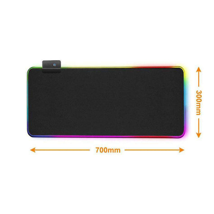 Tapis de Souris RGB XXL<br> Gaming Noir - CrazyWorth