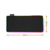 Tapis de Souris RGB XXL<br> Gaming Noir - CrazyWorth