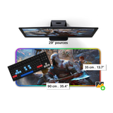 Tapis de Souris Personnalisable RGB<br> 90x35 cm - CrazyWorth