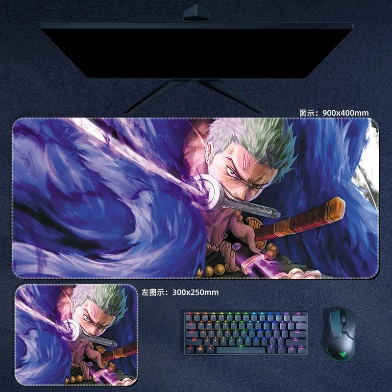 Tapis de souris one piece "Zoro en furie" - CrazyWorth
