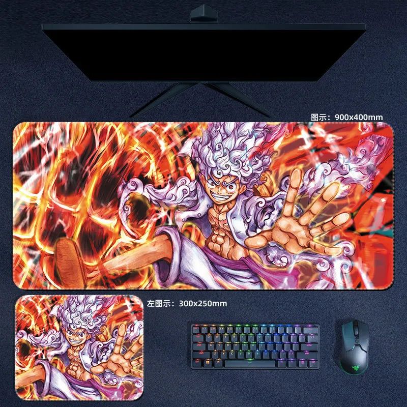 Tapis de souris "Luffy dieu soleil Nika" - CrazyWorth