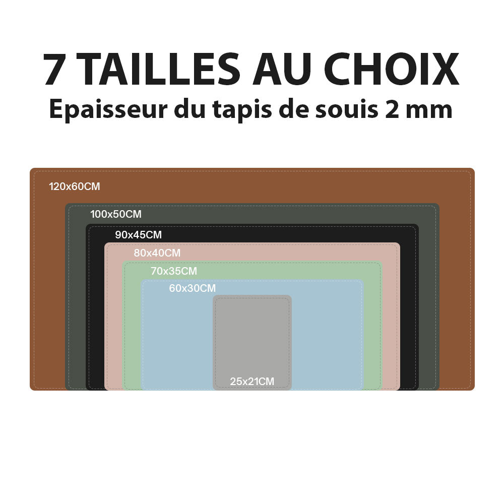 Tapis de souris XXL<br> cuir rose - CrazyWorth