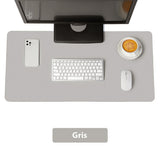 Tapis de souris XXL<br> cuir gris - CrazyWorth