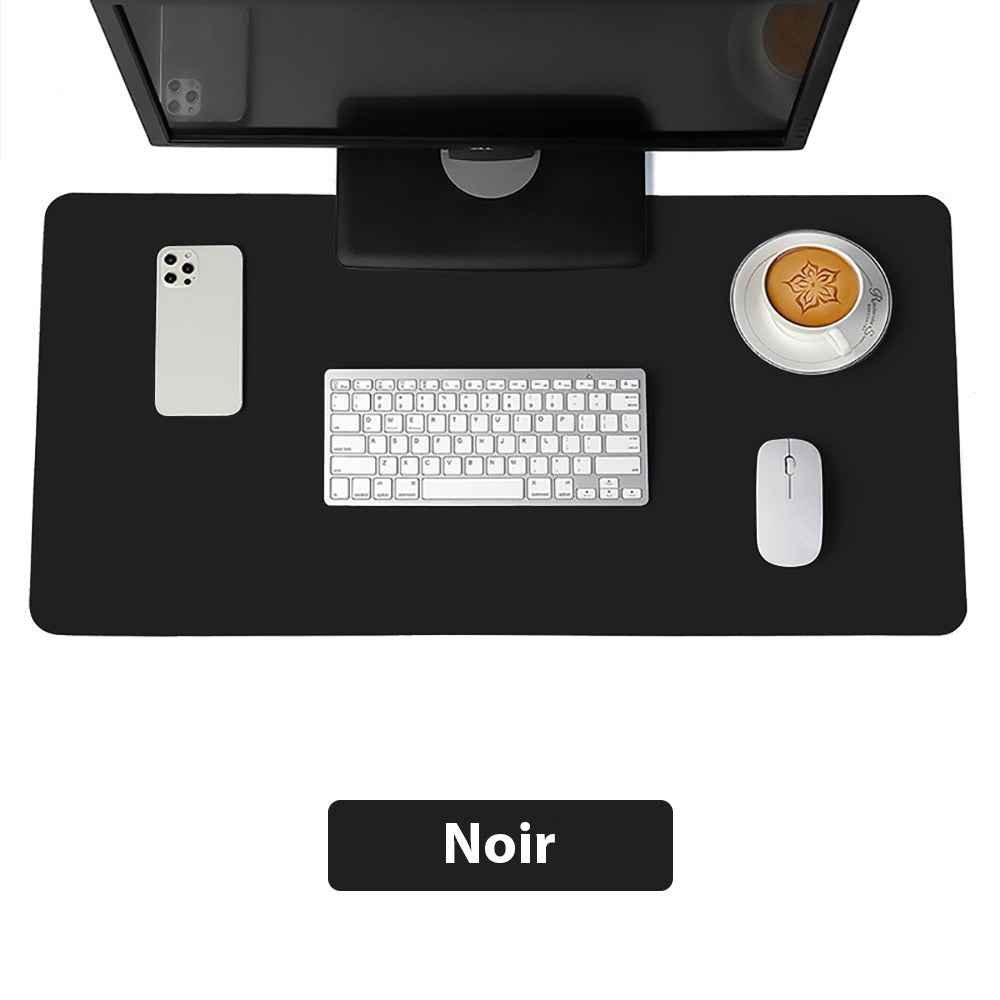 Tapis de souris XXL<br> cuir noir - CrazyWorth