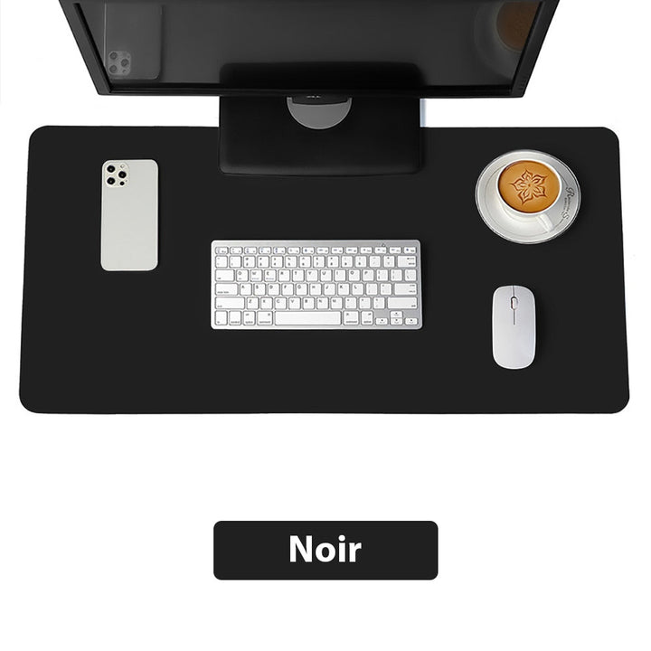 Tapis de souris XXL<br> cuir noir - CrazyWorth