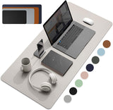 Tapis de souris XXL<br> cuir gris - CrazyWorth