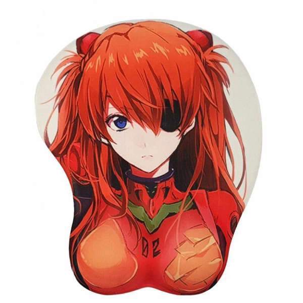 Tapis de souris seins Asuka Langley Soryu - CrazyWorth