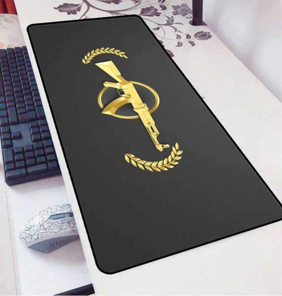 Tapis de souris XXL<br>Arme CSGO AK 47 Or - CrazyWorth