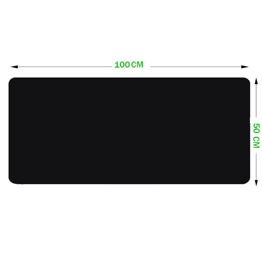 Tapis de souris noir 100x50 cm - CrazyWorth