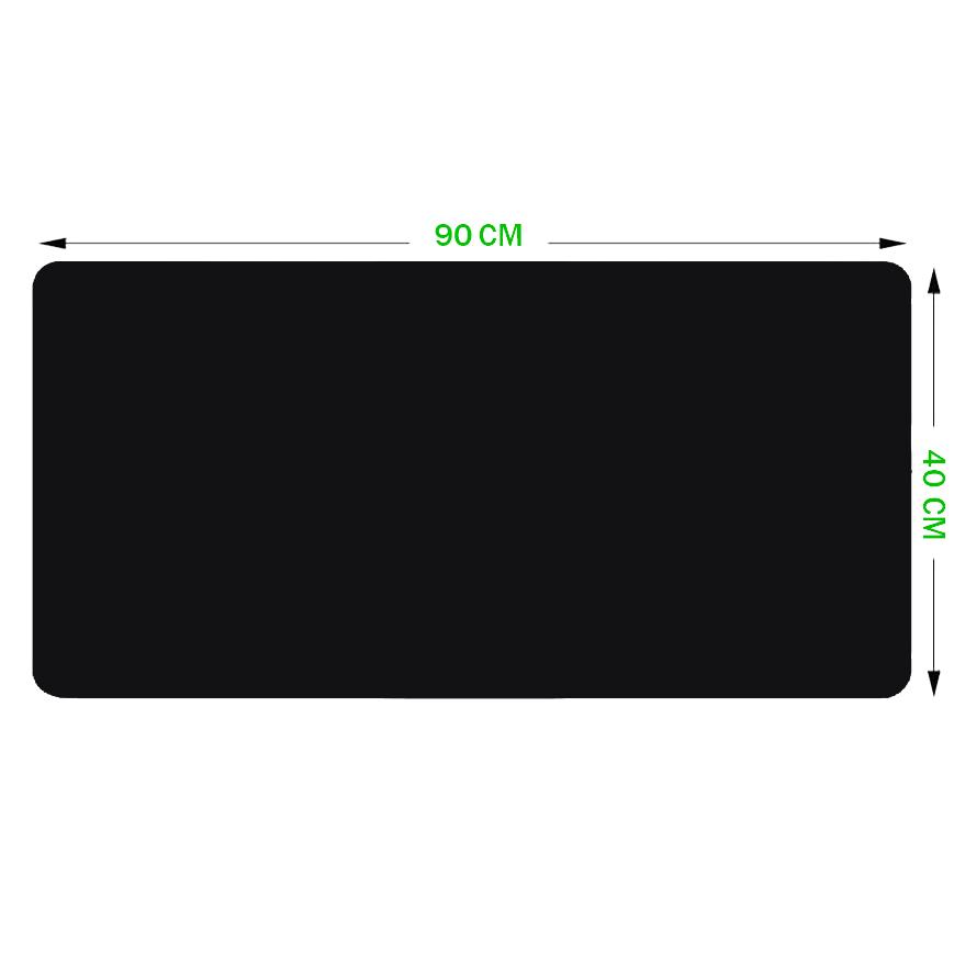 Tapis de souris noir 90x40 cm - CrazyWorth