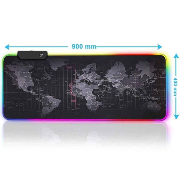 Tapis de Souris<br> RGB XXL Carte du Monde - CrazyWorth