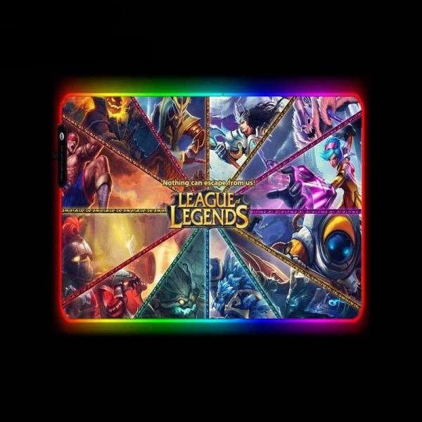 Tapis de Souris<br> RGB XL Champions Lol - CrazyWorth